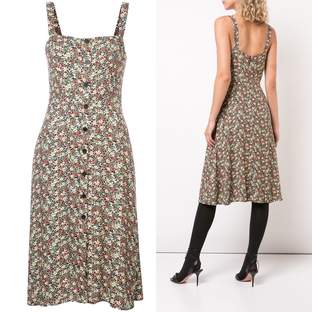 NWT REFORMATION💕Persimmon Midi A-Line Dress - Picture 3 of 16